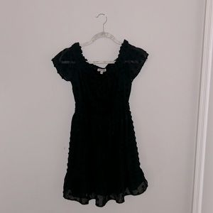 Black floral summer dress
